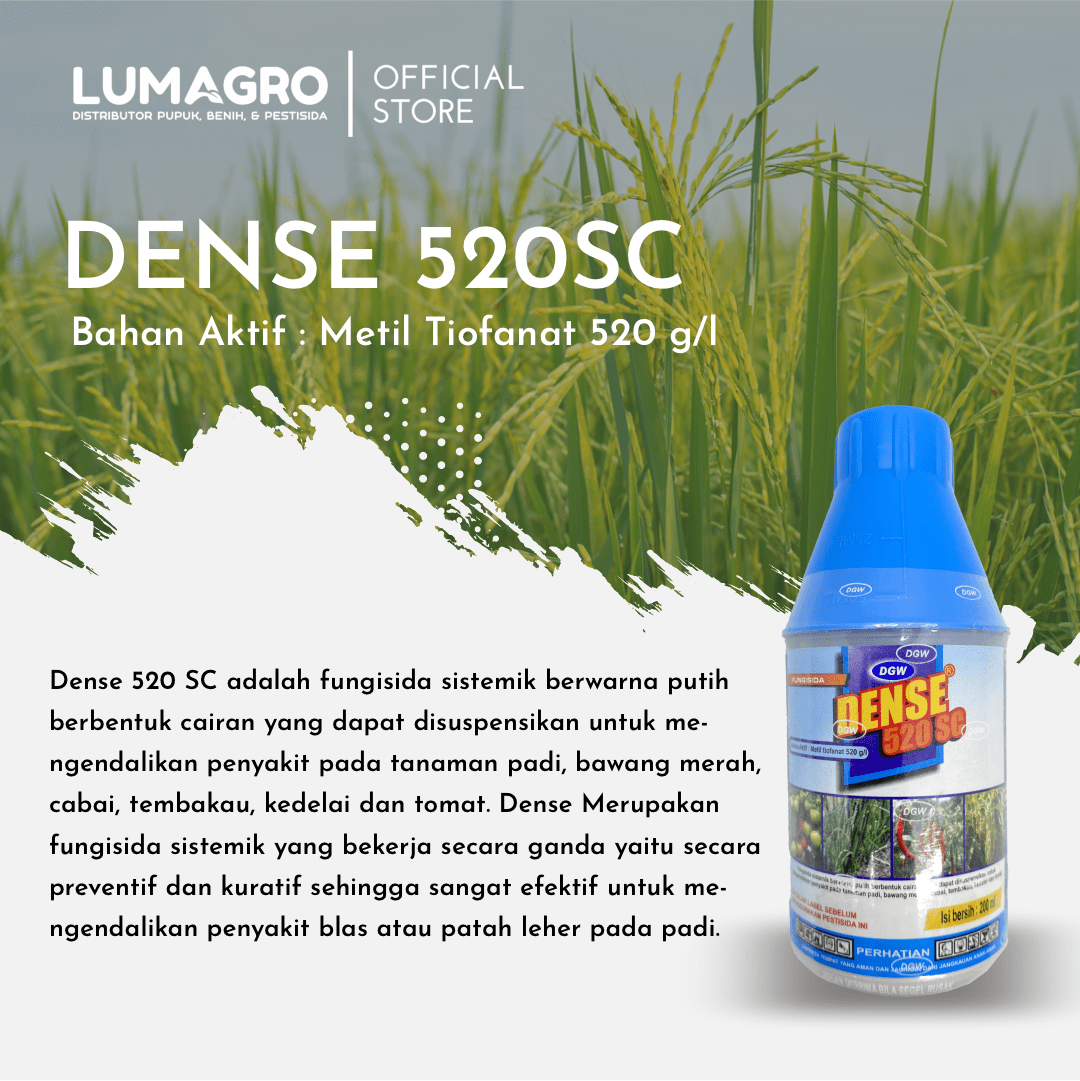 Fungisida Dense 520SC 200ml Metil Tiofanat Lumagro